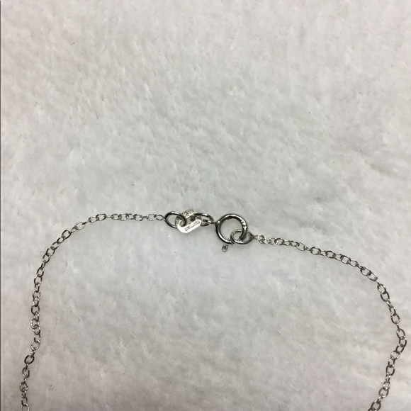 NEW Sterling Silver White Sapphire Cross Pendant - Picture 3 of 5